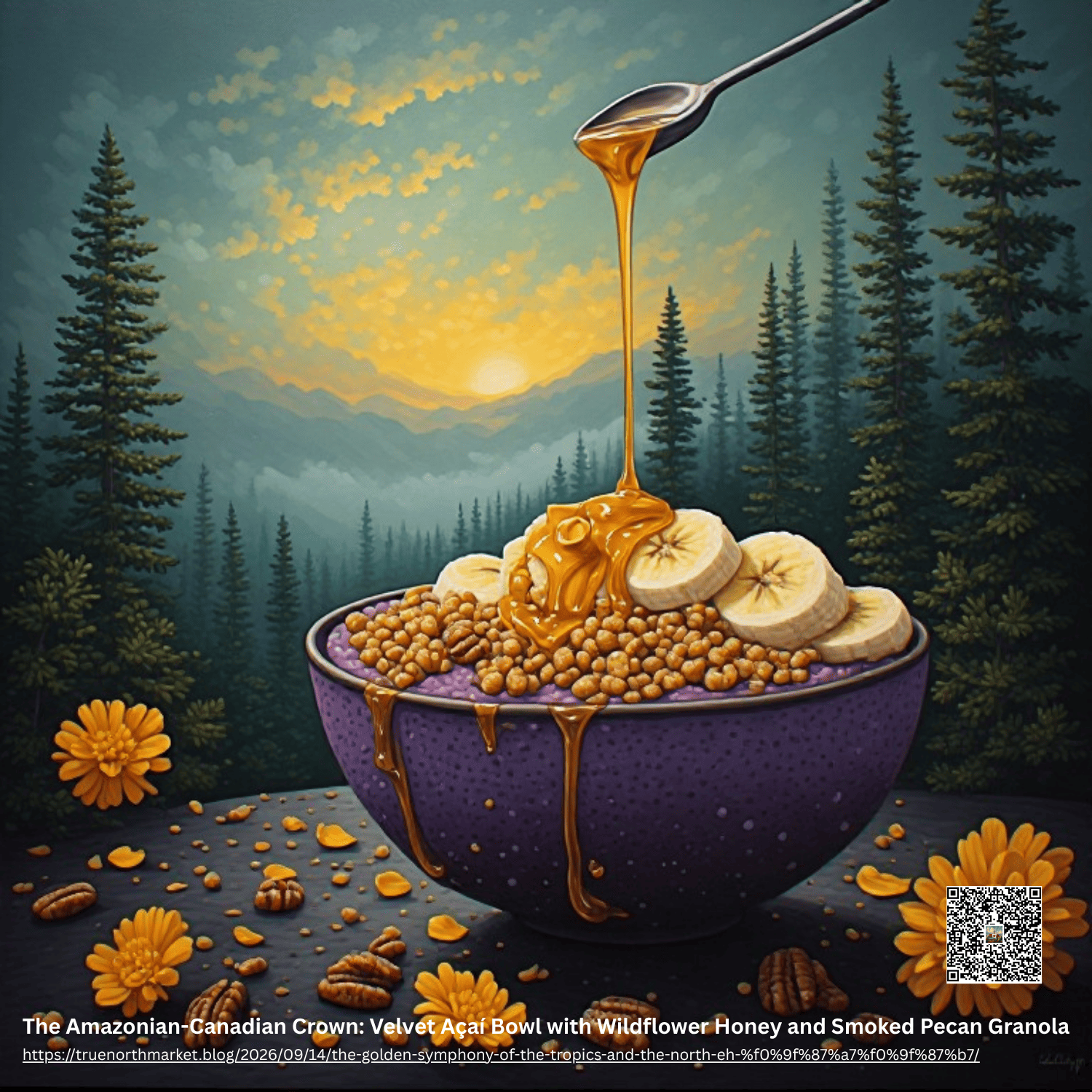 Pull up a chair, friend! Let's celebrate the warmth of Brazil meeting the golden sweetness of pure Canadian honey in a dish that brings us all together, right here in the True North, eh?